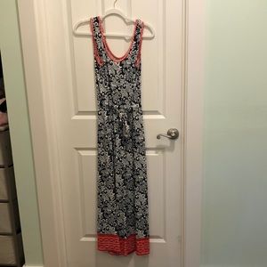 Max Studio Romper Navy White orange